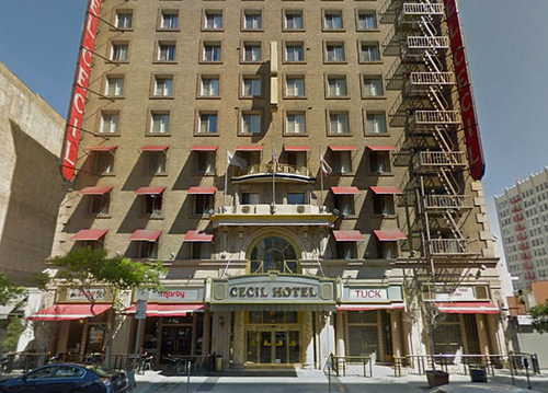 Modern day Cecil Hotel in Los Angeles CA