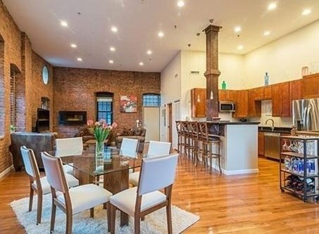 dining area and kitchen