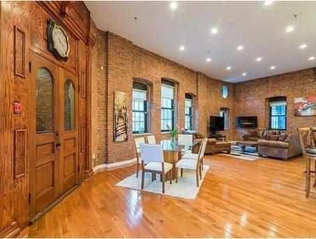 dining area with hardwood floors