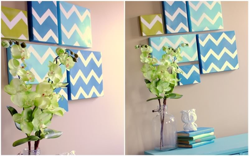 DIY shoebox wall art