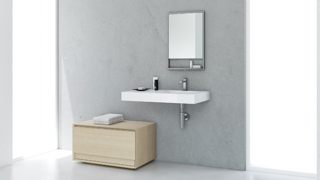 modern floating style sink