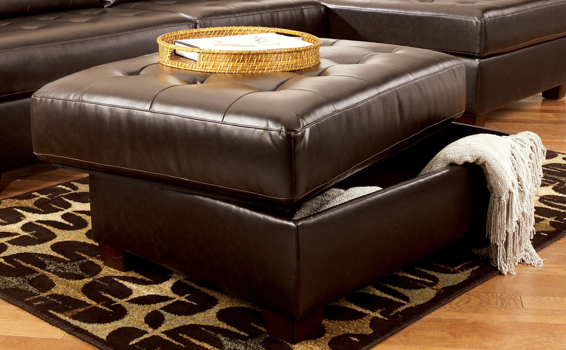 living room ottoman ideas