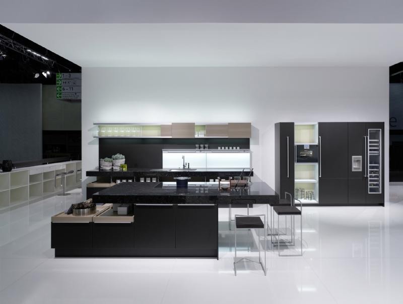 sleek minimalist luxury kitchen