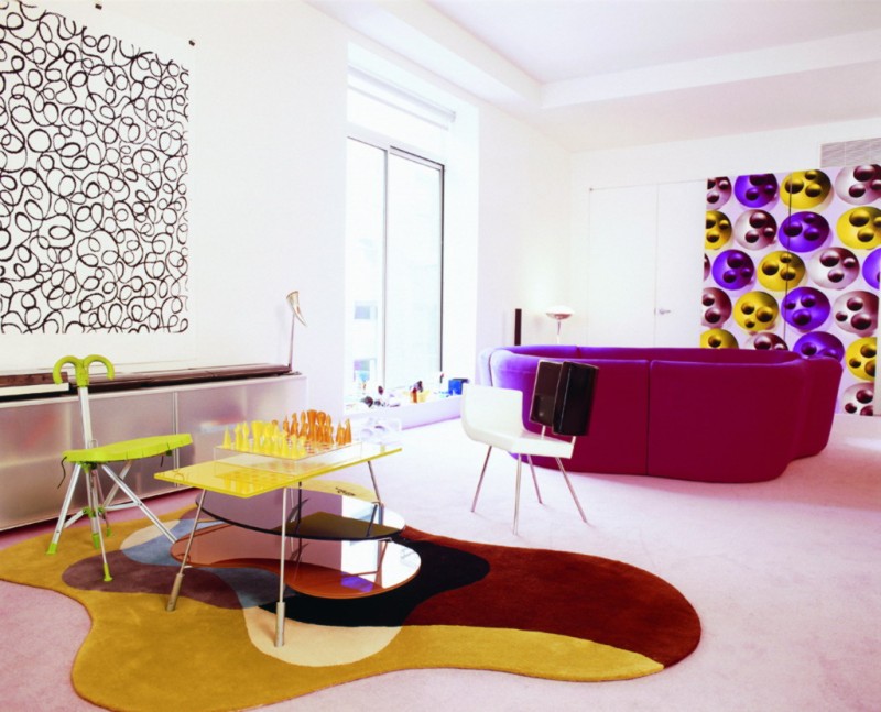 wonderful living room with colorful design