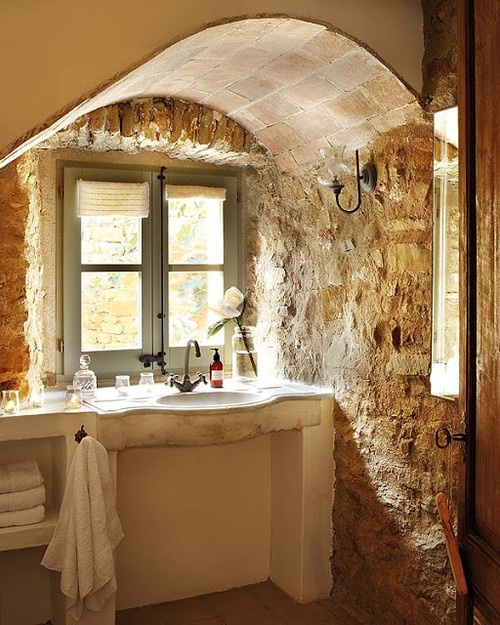 wonderful stone bathroom design