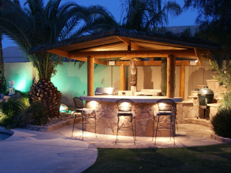 simple outdoor home bar