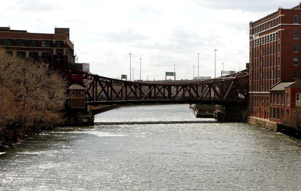 view of the Chicago river