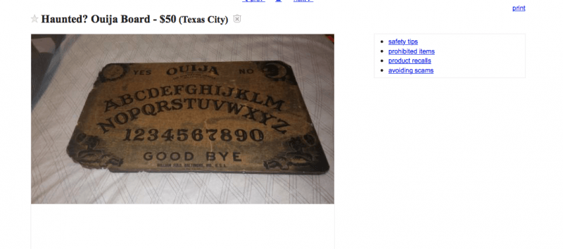 Haunted Ouija Board