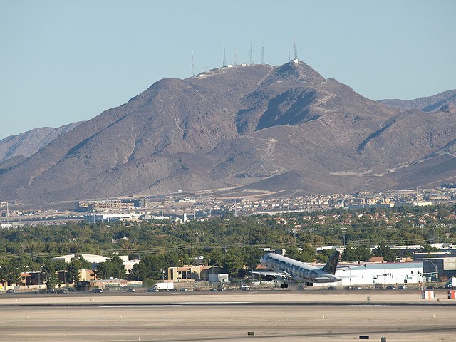 distant view of black mountain