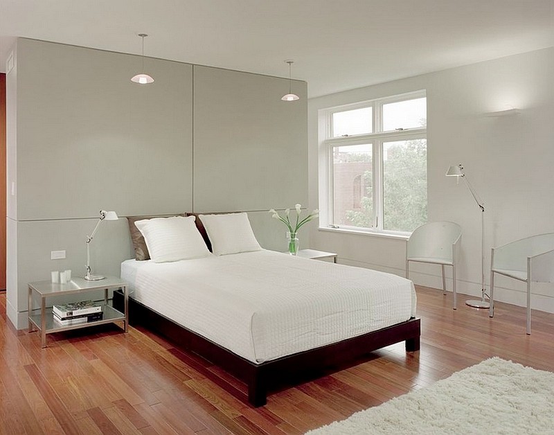 beautiful white master bedroom