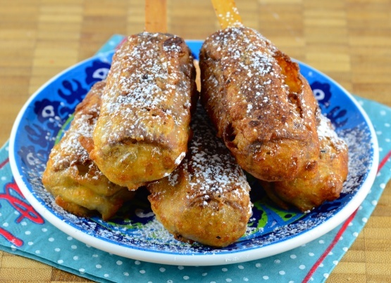 plate of deep fried twinkies