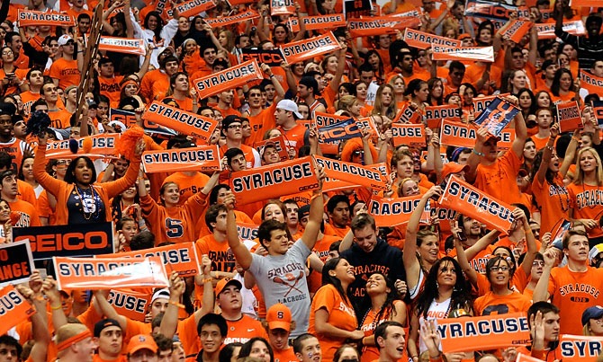 Syracuse student fan section