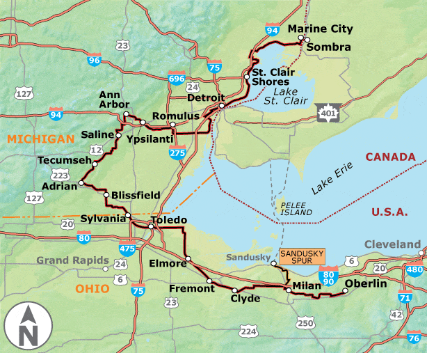 map of underground railroad