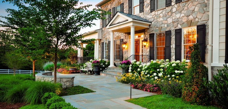 front yard flower bed