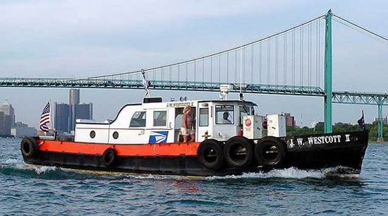 floating post office in detroit michigan