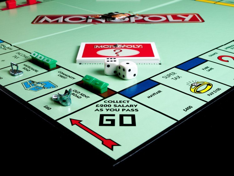 Monopoly game board