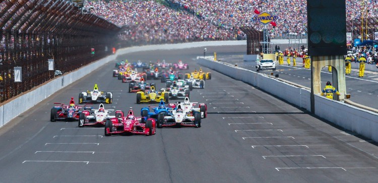 Cars at the Indy 500