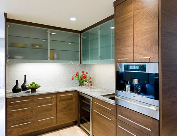 frosted glass kitchen cabinets