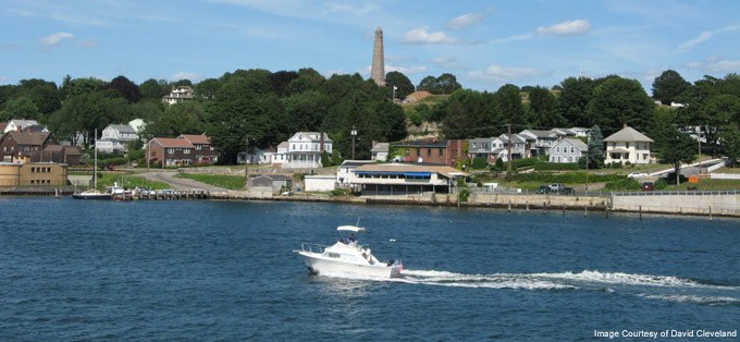 view of the water in Groton CT