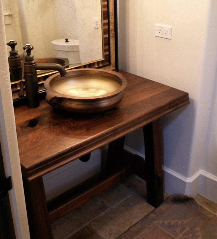 Walnut countertops for bathroom