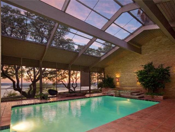 indoor swimming pool with skylight