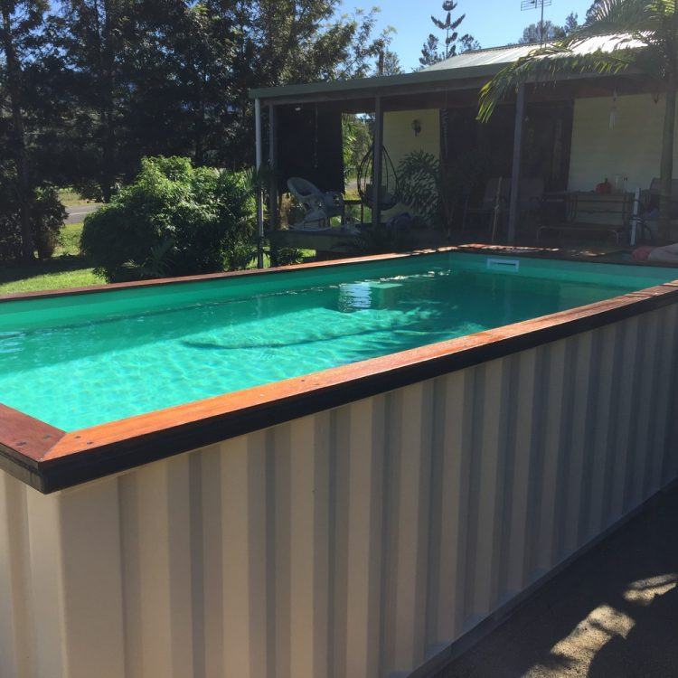 swimming pool shipping container