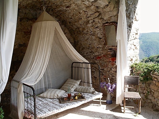 outdoor cave bedroom