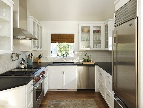 small kitchen with spacious design