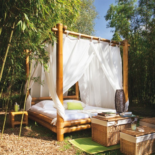 contemporary outdoor bedroom