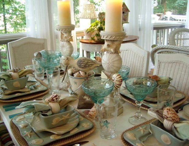 beach style table setting