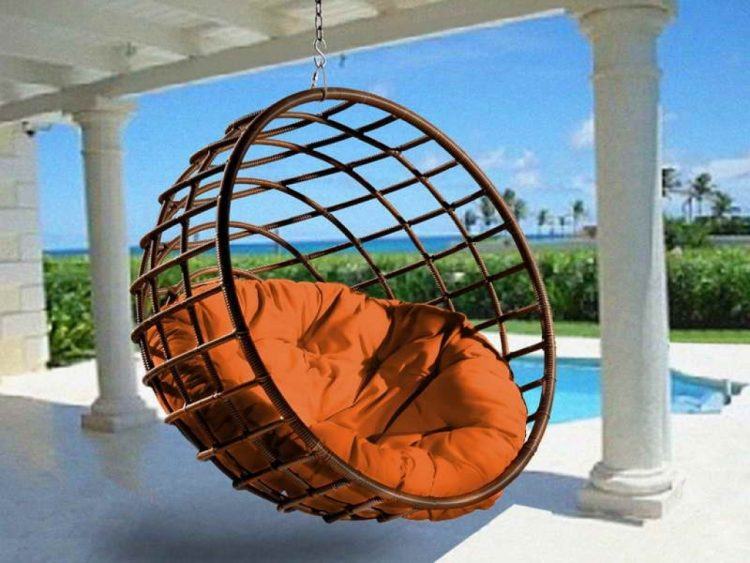 Furniture Cool Hanging Chairs With Tangerine Cushion Cool Cool Swing Chairs Charming Cool Swing Chairs