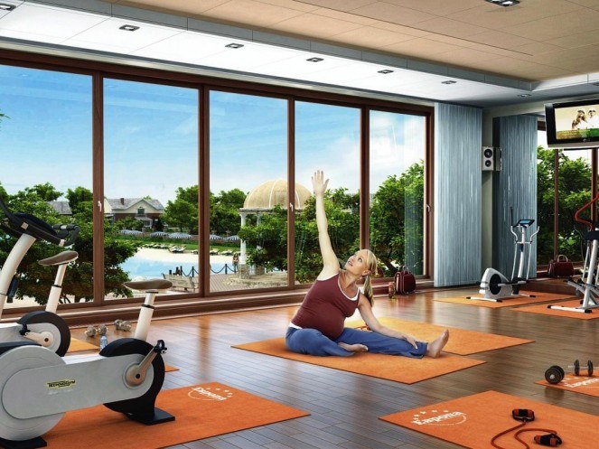 yoga gym with great view