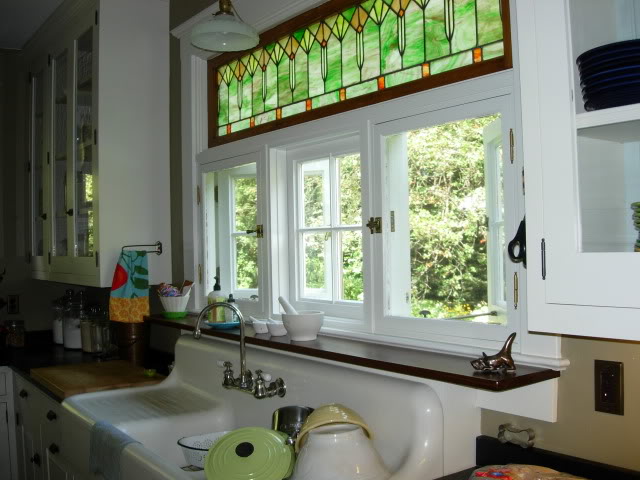 country kitchen stained glass