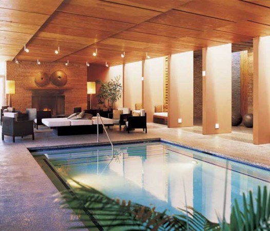 heated indoor swimming pool