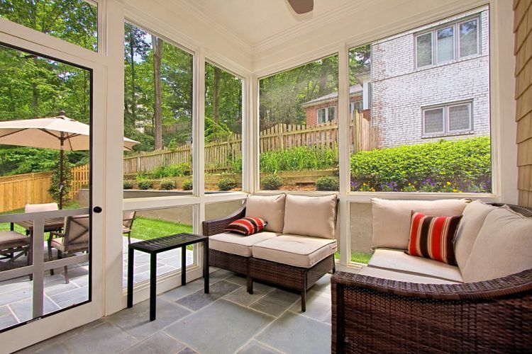 traditional indoor patio