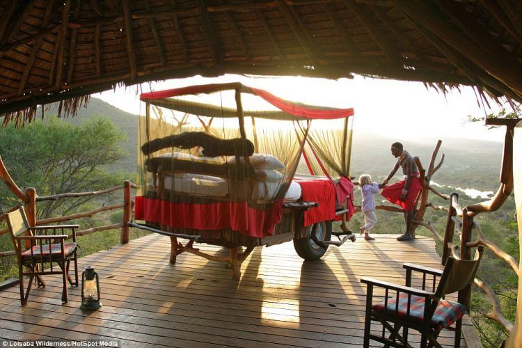 outdoor hotel bedroom