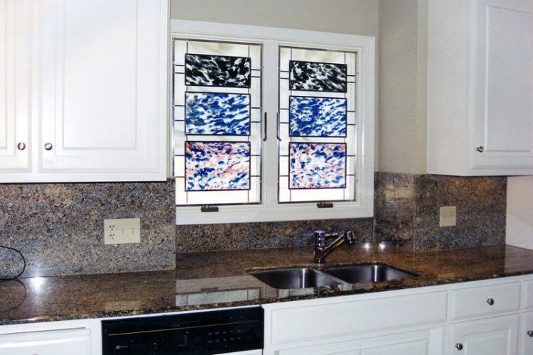 beautiful stained glass kitchen windows