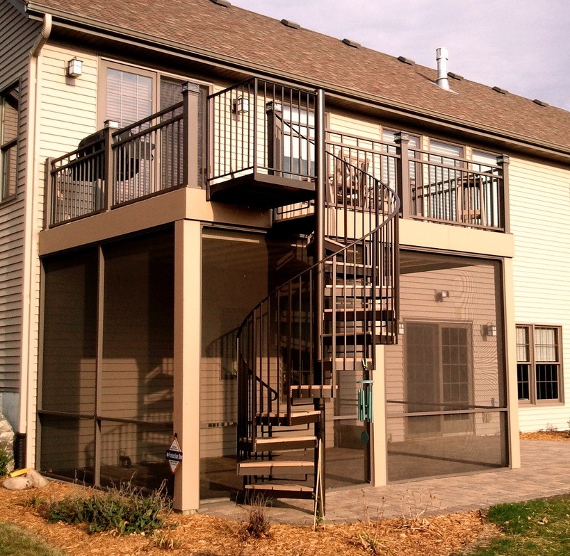 20 Amazing Decks With Spiral Staircase Designs