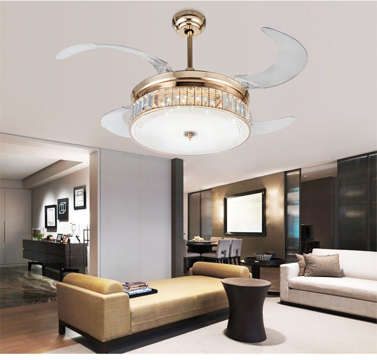 chandelier with ceiling fan