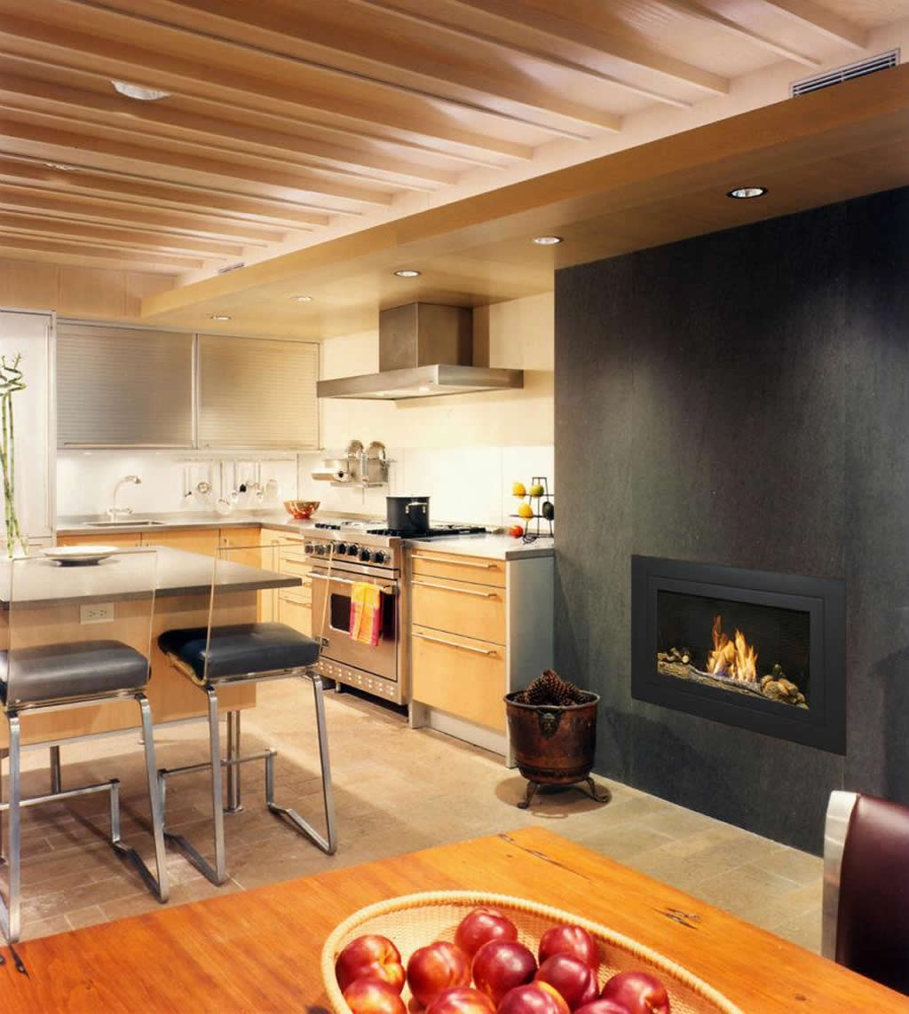 Modern Fireplace Kitchen Design Ideas For Contemporary Homes