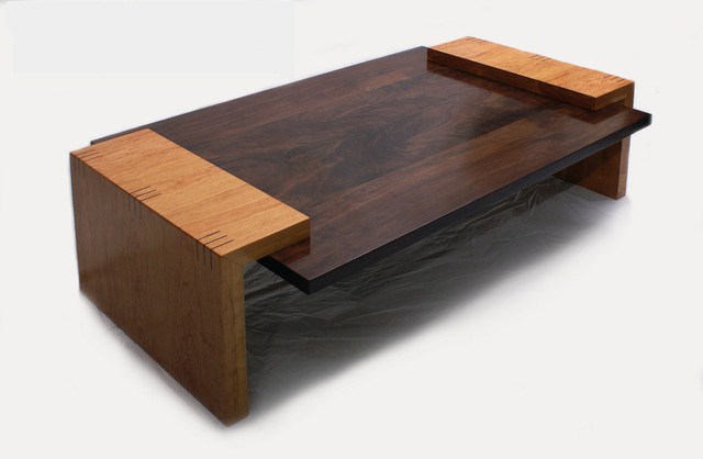 modern wooden coffee table