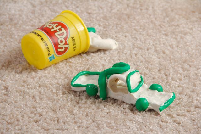 Play Doh on the Rug