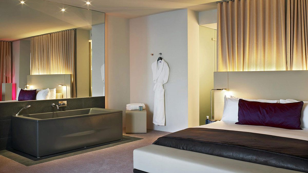 bath in bedroom
