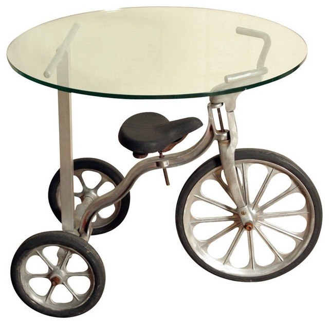 unique coffee tables with tricycle base