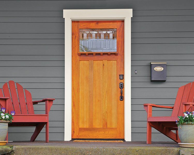 unique wooden front door