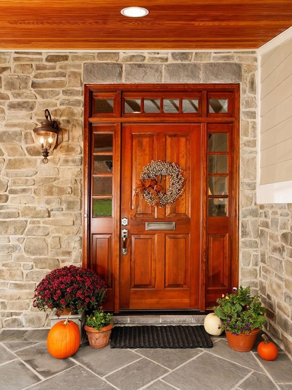 beautiful wooden front door