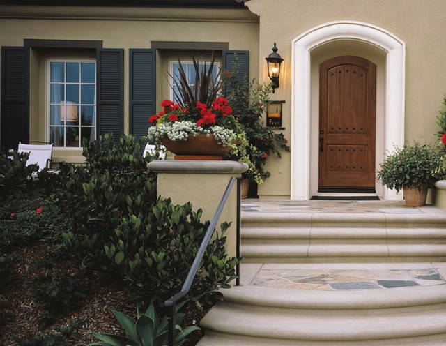 brown wooden door