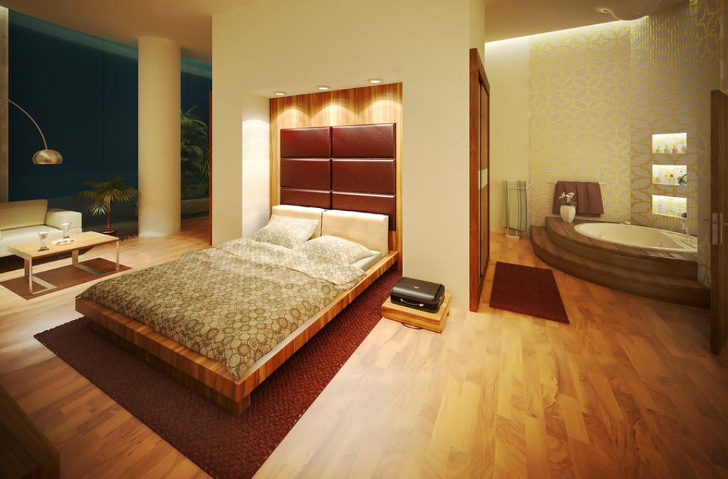 20 Beautiful Bedroom With Bathroom Designs