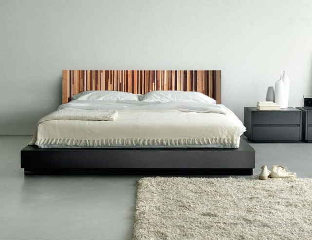 modern wooden headboard