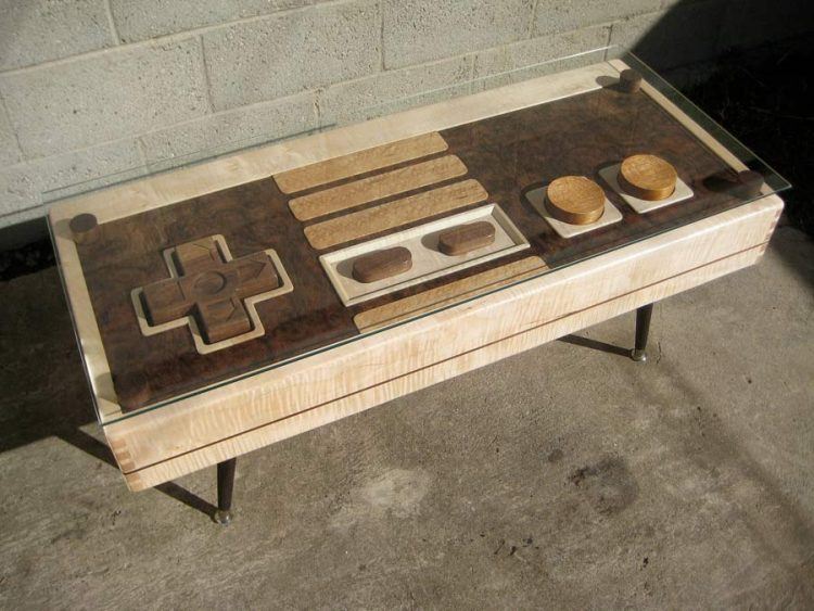 nintendo controller coffee table